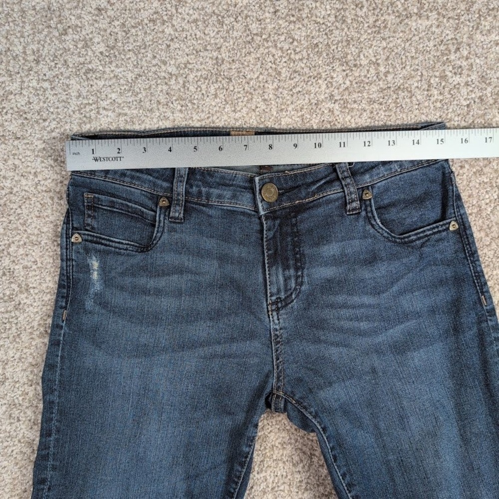 Kut from the Kloth Katy Boyfriend Jeans Dark Wash Blue Denim Size 2 - Picture 8 of 11